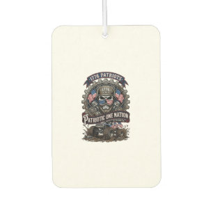 Patriotic 1776 Off Road Skull Monster Truck Heavy Air Freshener