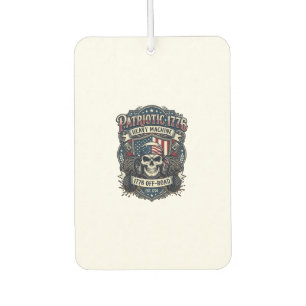 Patriotic 1776 Off Road Skull Monster Truck Heavy Air Freshener