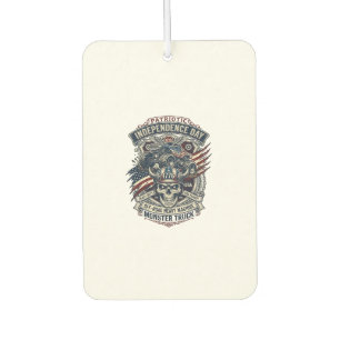 Patriotic 1776 Off Road Skull Monster Truck Heavy Air Freshener