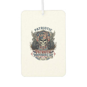 Patriotic 1776 Off Road Skull Monster Truck Heavy  Air Freshener