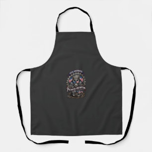 Patriotic 1776 Off Road Skull Monster Truck Heavy Apron