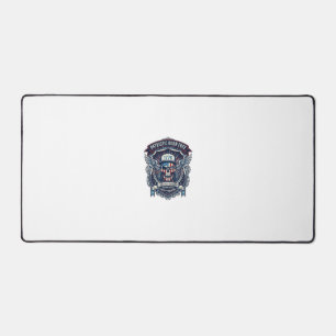 Patriotic 1776 Off Road Skull Monster Truck Heavy  Desk Mat