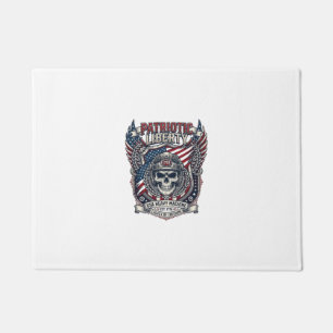 Patriotic 1776 Off Road Skull Monster Truck Heavy Doormat