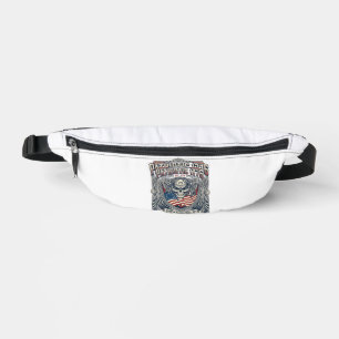 Patriotic 1776 Off Road Skull Monster Truck Heavy Fanny Pack