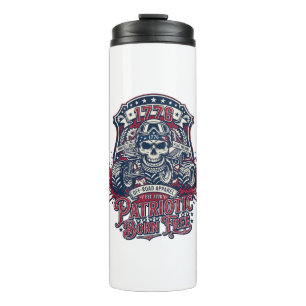 Patriotic 1776 Off Road Skull Monster Truck Heavy Thermal Tumbler