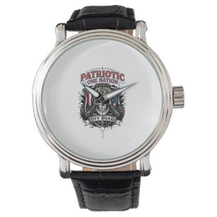 Patriotic 1776 Off Road Skull Monster Truck Heavy Watch