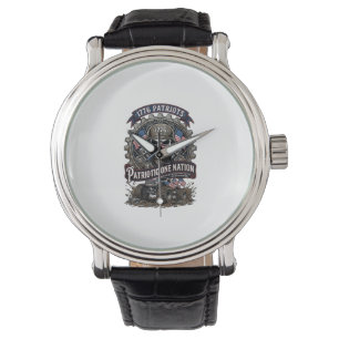 Patriotic 1776 Off Road Skull Monster Truck Heavy Watch
