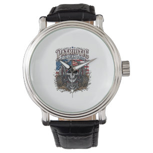 Patriotic 1776 Off Road Skull Monster Truck Heavy Watch