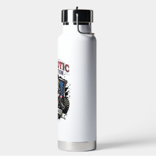 Patriotic 1776 Off Road Skull Monster Truck Heavy  Water Bottle