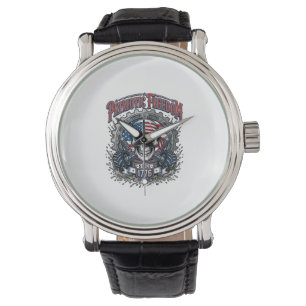 Patriotic 1776 Off Road Skull Monster Truck Watch