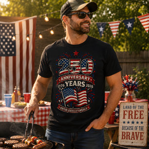 Patriotic 1776 We The People American Flag 250  T-Shirt