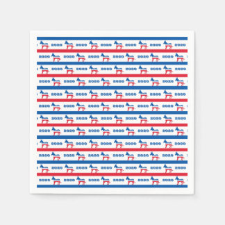 Patriotic 2020 Democrat Donkey Stripes Napkin