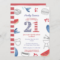 Patriotic 21st Birthday Party, turning twenty one