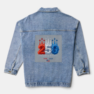 Patriotic 250 Year Birthday Denim Jacket