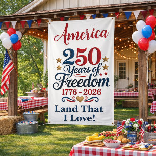 Patriotic 250‑Year Milestone Design  Banner