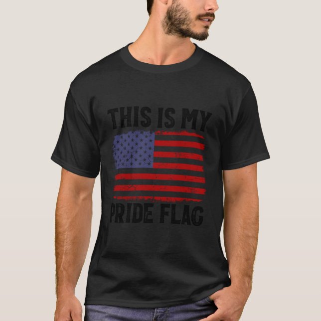 Patriotic 4Th Of July American Flag This Is My Pri T-Shirt (Front)