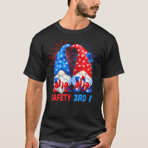 Patriotic 4th Of July Gnomes Firework - Safety Thi T-Shirt