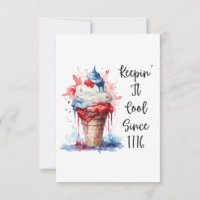 Patriotic 4th of July Ice Cream T-Shirt