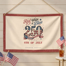 Patriotic 4th of July Red White Blue 250