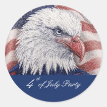 Patriotic 4th of July Red White Blue Eagle Party