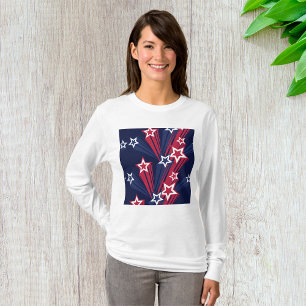 Patriotic 4th of July Stars Red White And Blue  T-Shirt