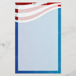 patriotic 4th of july stationary stationery