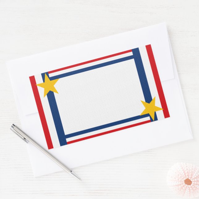 Patriotic 4th of July Sticker (Envelope)