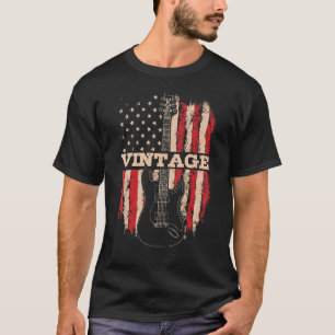 Patriotic 4th of July String Instrument for Guitar T-Shirt