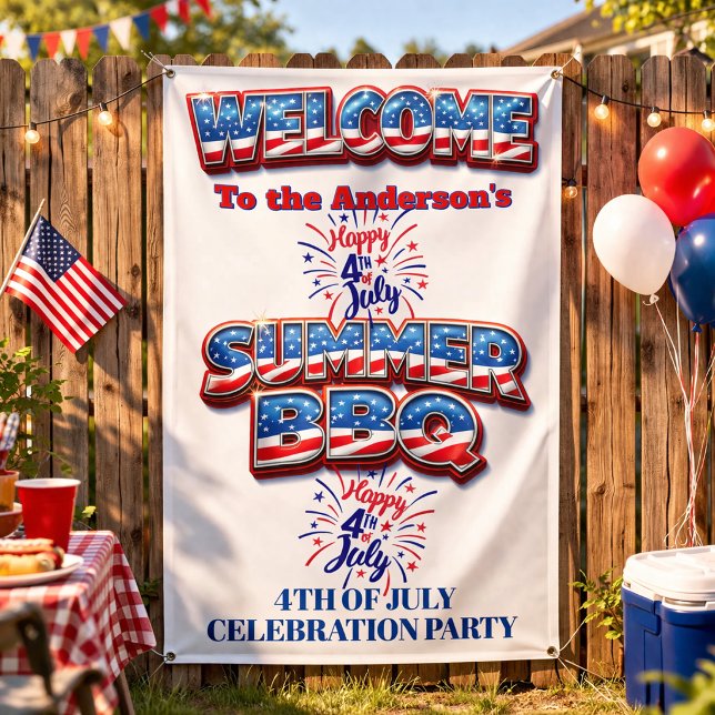Patriotic 4th of July Welcome Banner  (Creator Uploaded)