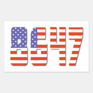 Patriotic 8647  sticker