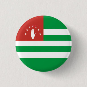Patriotic Abkhazia Flag 1 Inch Round Button