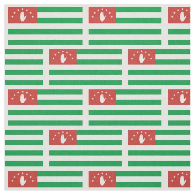 Patriotic Abkhazia Flag Fabric (Swatch)