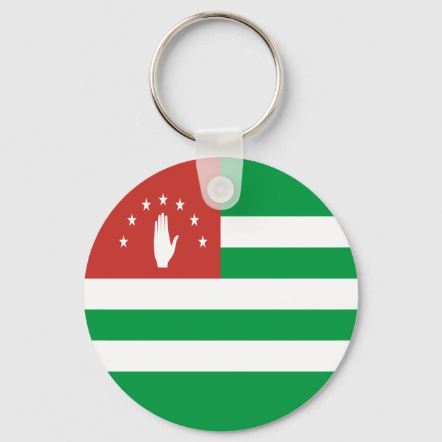 Patriotic Abkhazia Flag Keychain (Front)