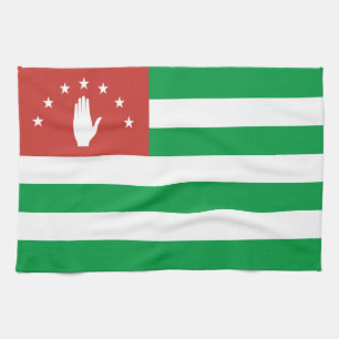 Patriotic Abkhazia Flag Kitchen Towel