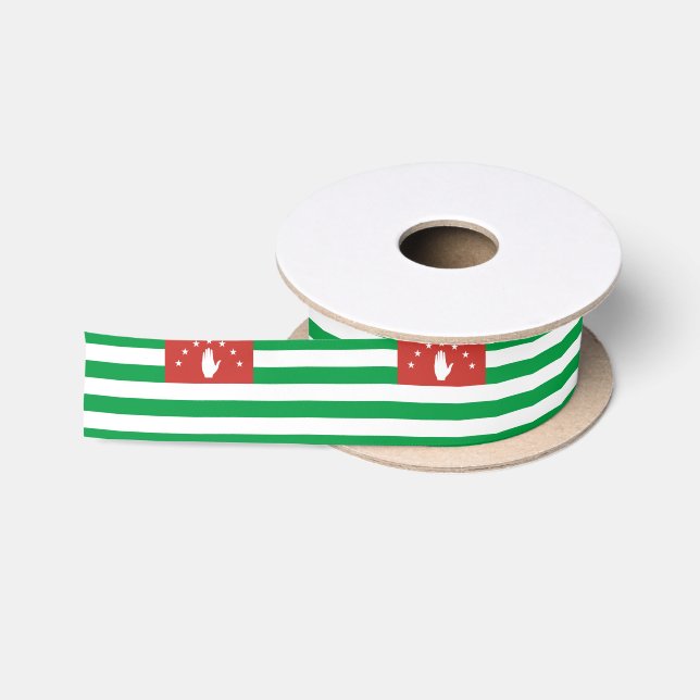 Patriotic Abkhazia Flag Satin Ribbon (Spool)