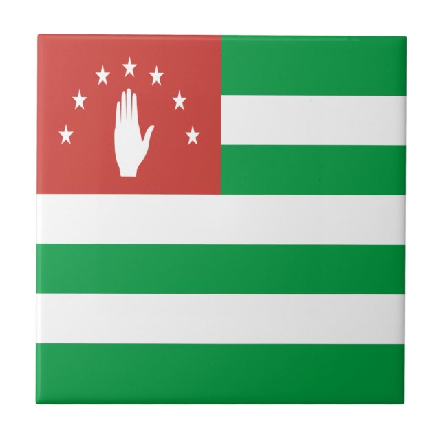 Patriotic Abkhazia Flag Tile (Front)