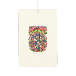 Patriotic Abraham Drinkin Retro Air Freshener