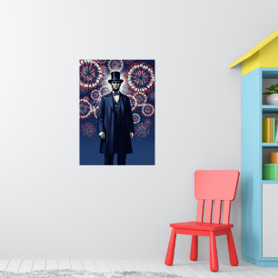 Patriotic Abraham Lincoln Poster