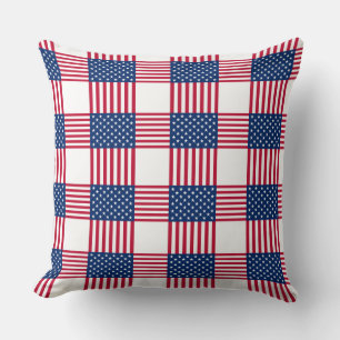 Patriotic Accent Throw Pillow