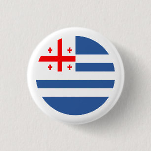 Patriotic Adjara Flag 1 Inch Round Button