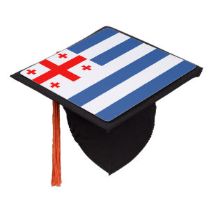 Patriotic Adjara Flag Graduation Cap Topper