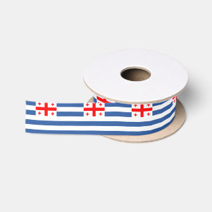 Patriotic Adjara Flag Satin Ribbon