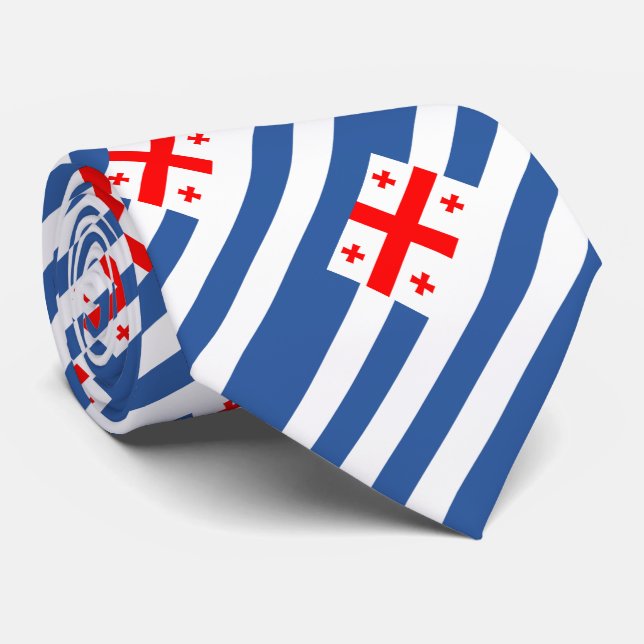 Patriotic Adjara Flag Tie (Rolled)