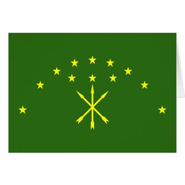 Patriotic Adygea Flag (Front Horizontal)