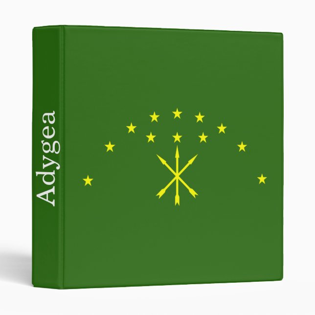 Patriotic Adygea Flag Binder (Front/Spine)