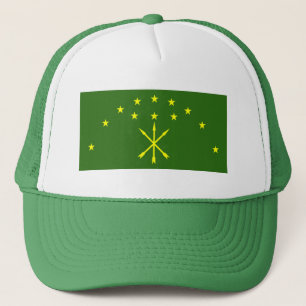 Patriotic Adygea Flag Trucker Hat