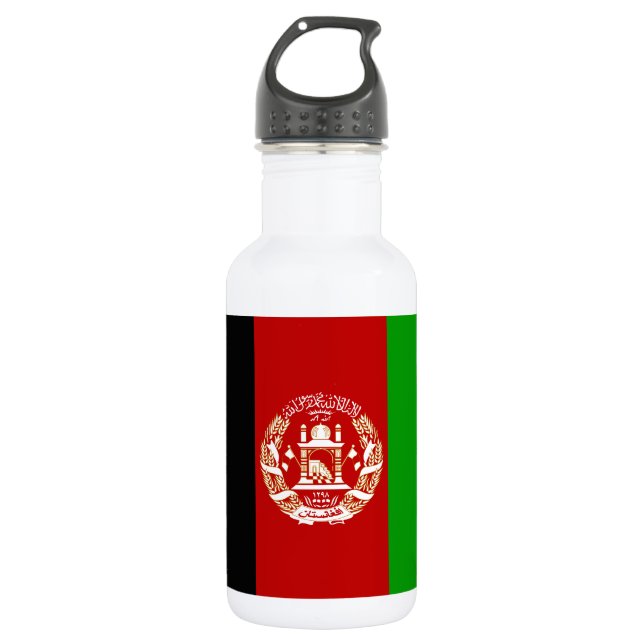 Patriotic Afghanistan Flag 532 Ml Water Bottle (Front)
