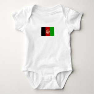 Patriotic Afghanistan Flag Baby Bodysuit