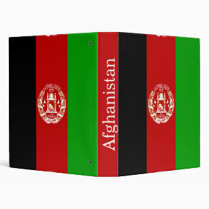 Patriotic Afghanistan Flag Binder