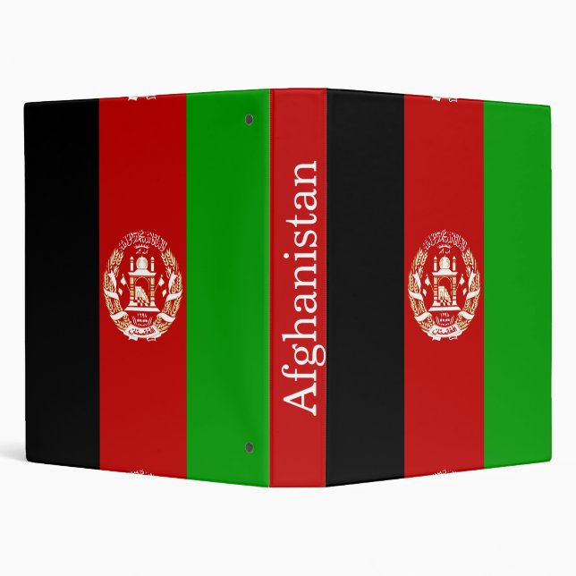 Patriotic Afghanistan Flag Binder (Background)
